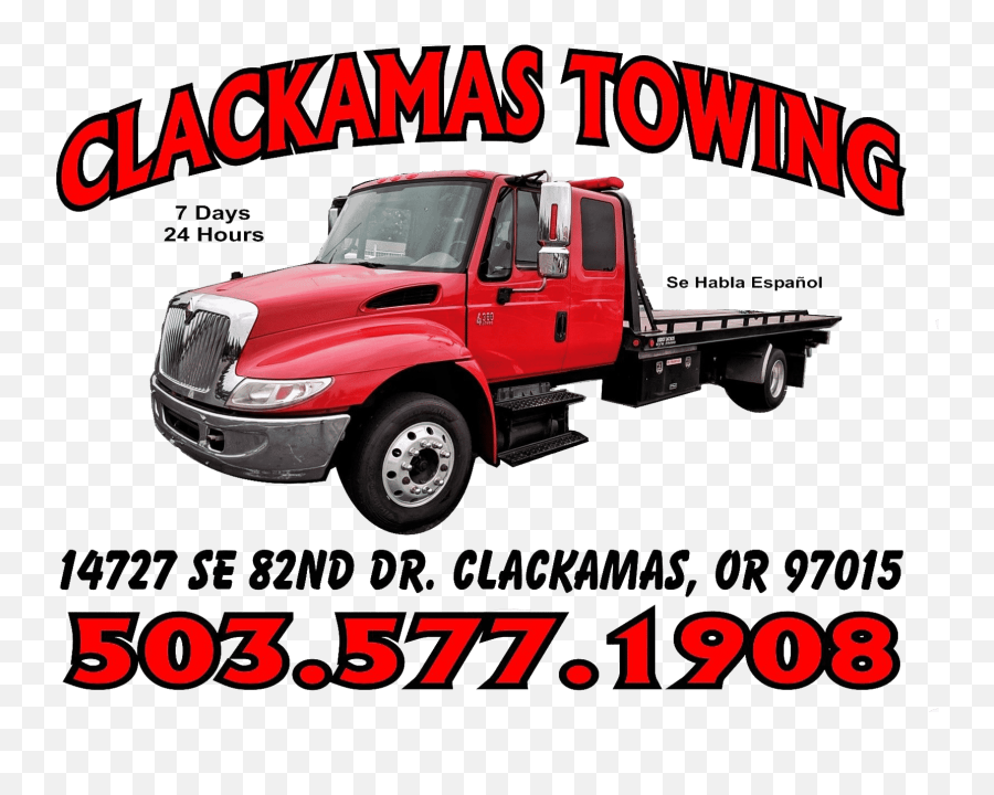Clackamas Towing Heavy Duty Towing Clackamas Oregon Towing Emoji,Tow Company Logo