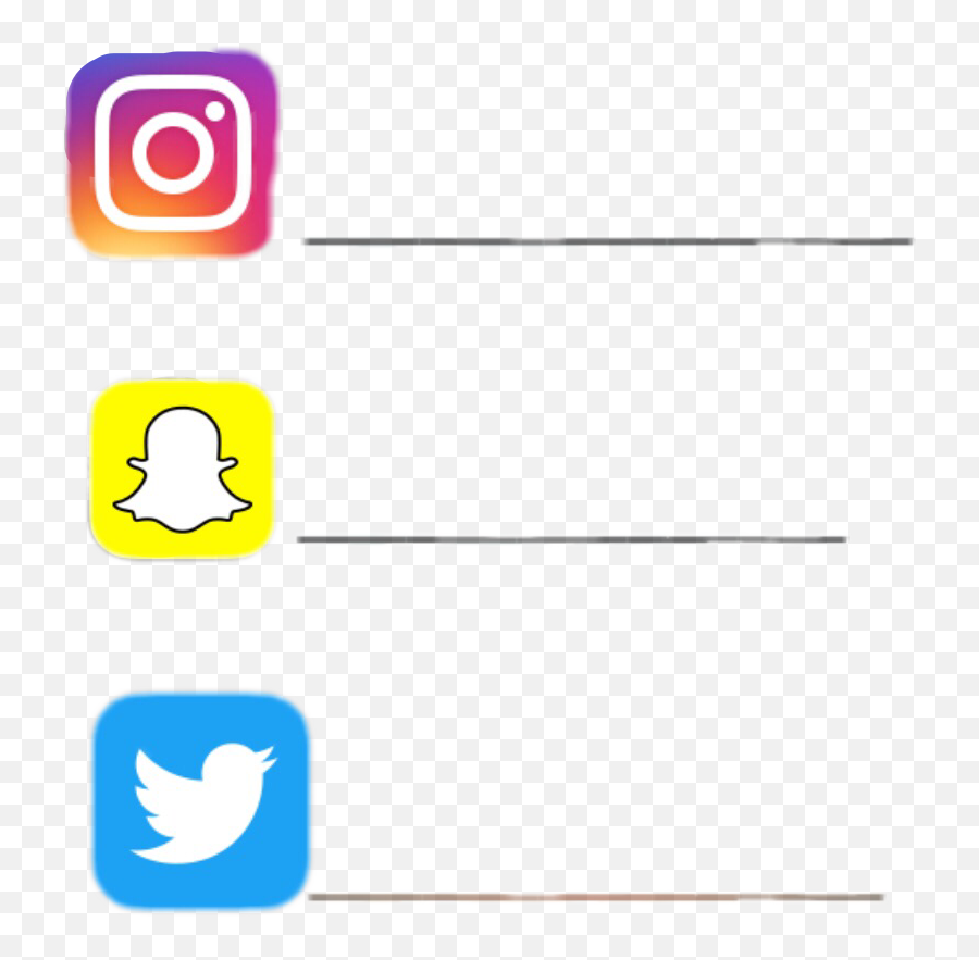 Instagram Clipart Snapchat - Png Download Full Size Transparent Instagram Snapchat And Twitter Logo Emoji,Snapchat Png