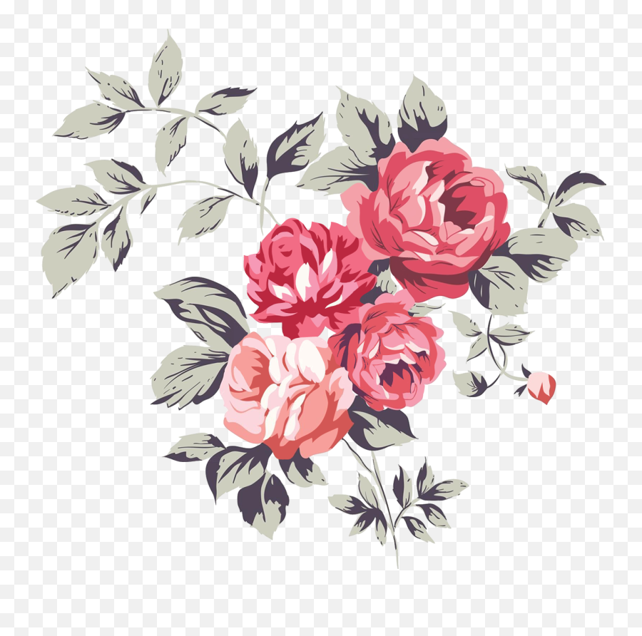 Flower Tattoo Png Clipart Background - Naklejki Na Cian Róe Emoji,Tattoo Clipart