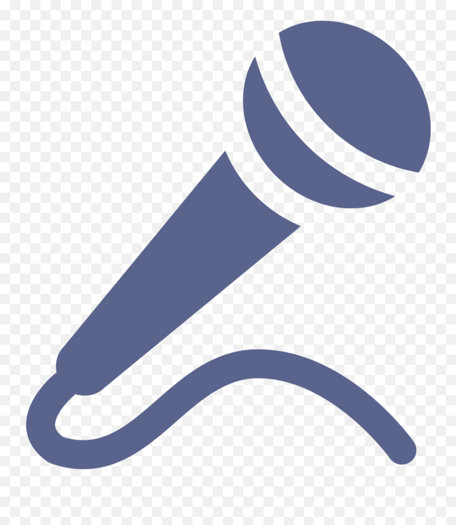 Smule Logo Microphone Plain - Frankly Wearing Mic Clipart Png Emoji,Microphone Logo