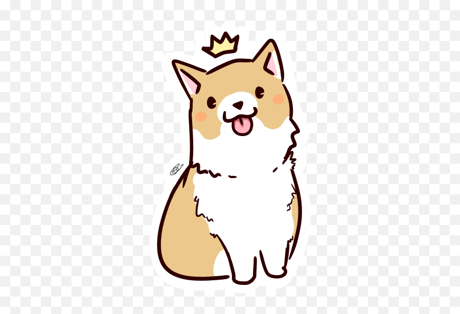 28 Collection Of Corgi Drawing Kawaii - Kawaii Corgi Easy Draw Dog Cute Emoji,Corgi Clipart
