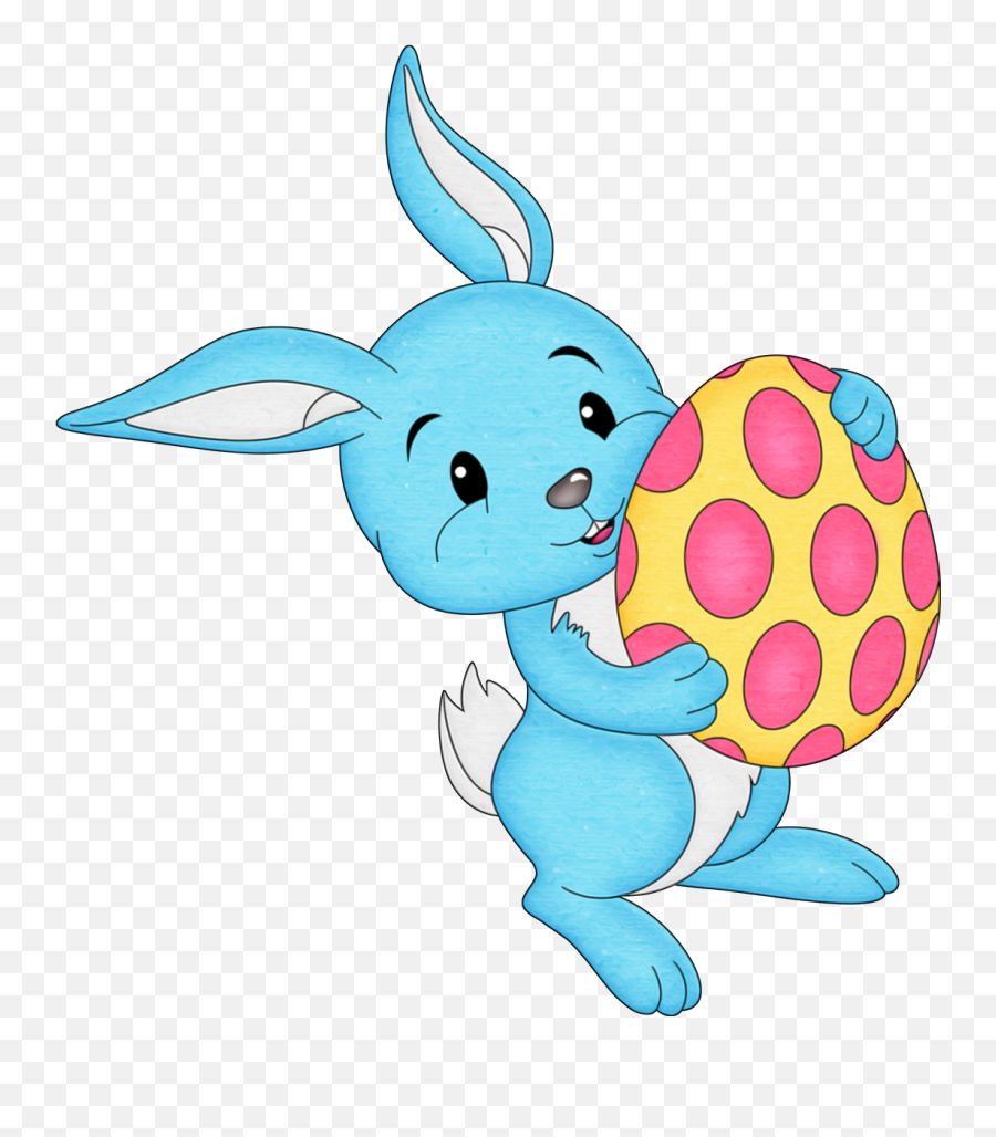 Download Blue With Transparent Egg Bunny Easter Clipart Png - Transparent Background Easter Bunny Transparent Emoji,Easter Png