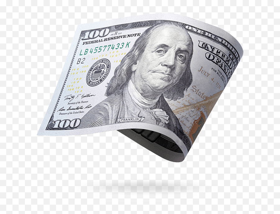 States Dollar Bill Png Image File - Transparent Background Hundred Dollar Bill Png Emoji,Dollar Bill Png