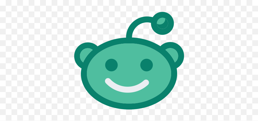 Reddit Logo Free Icon Of Social Media - Teal Reddit Logo Emoji,Reddit Logo