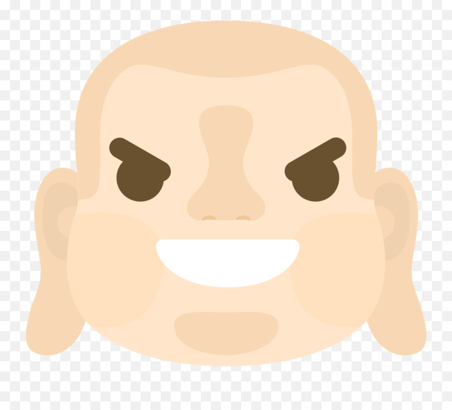 Free Emoji Buddha Face Evil Smile - Fictional Character,Evil Smile Png