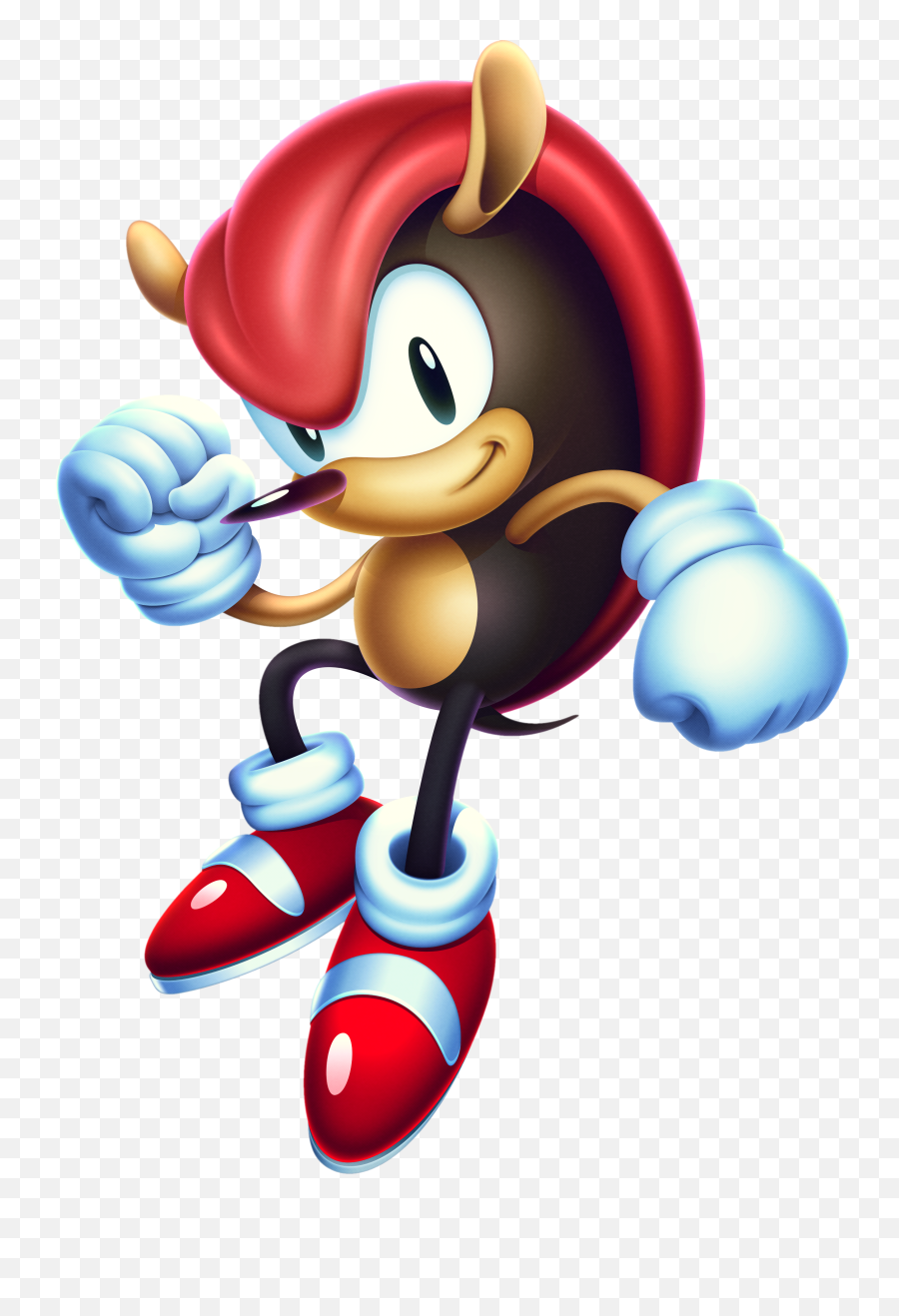 Unique Mighty The Armadillo Character - Sonic Knuckles Tails Mania Emoji,Armadillo Clipart