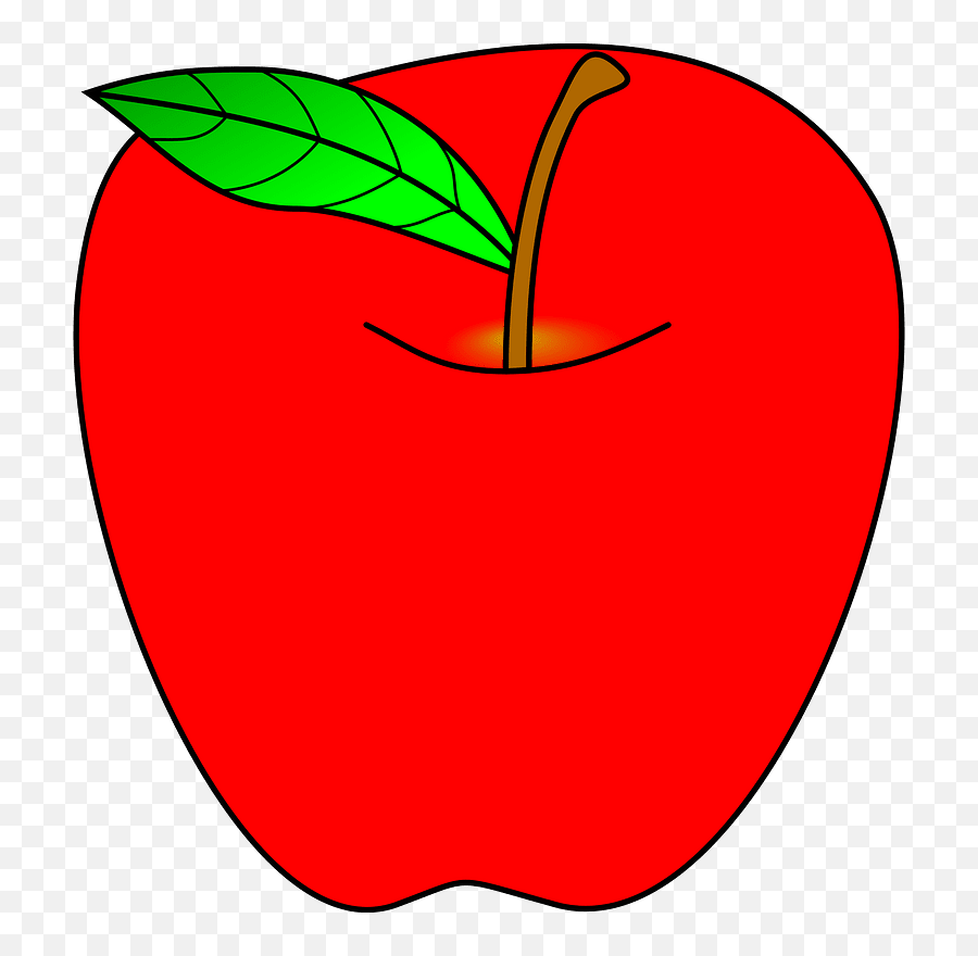 Clipart For A Red Apple - Maranello Emoji,Red Apple Clipart
