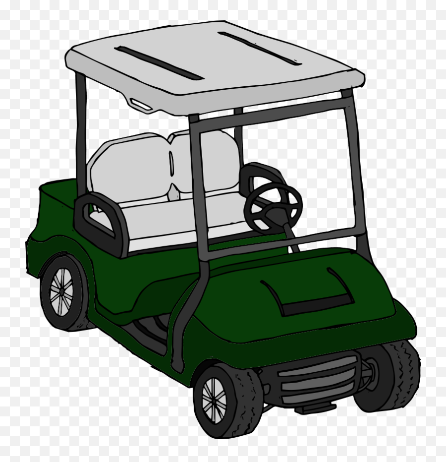 Golf Clipart Golf Buggy - Golf Cart Transparent Cartoon Transparent Background Golf Cart Clip Art Emoji,Golf Clipart