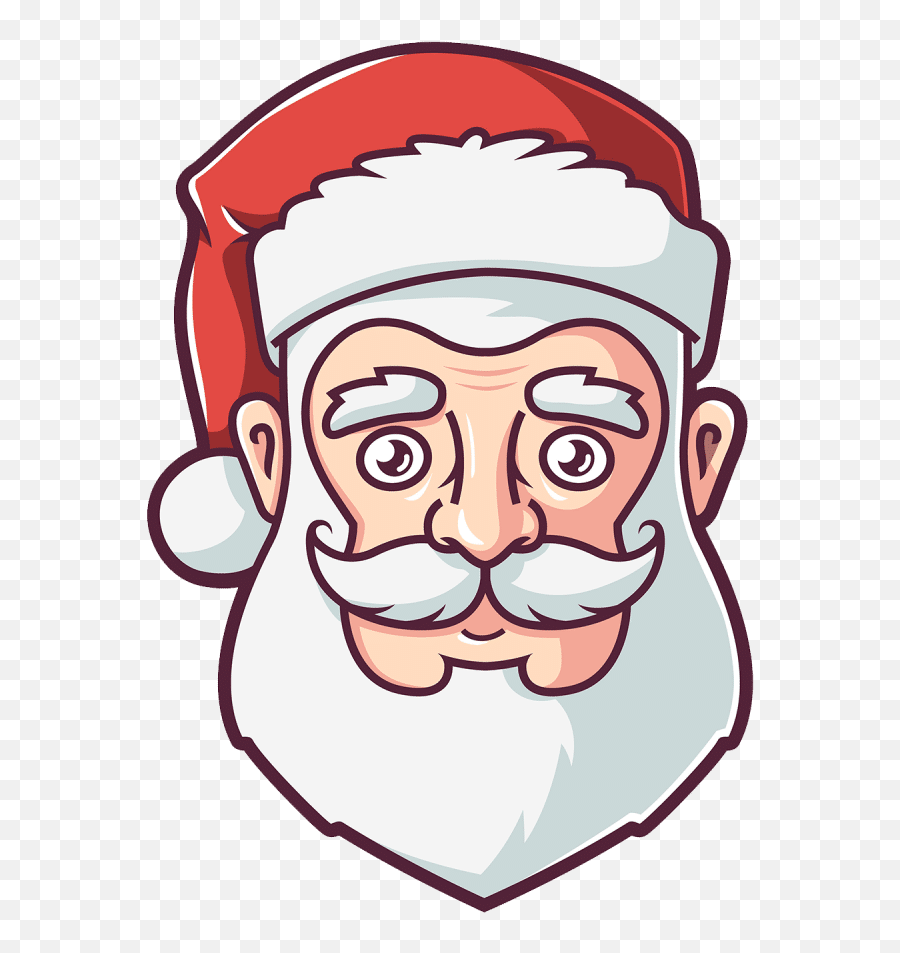 Free U0026 Cute Santa Face Clipart For Your Holiday Decorations - Fictional Character Emoji,Face Clipart