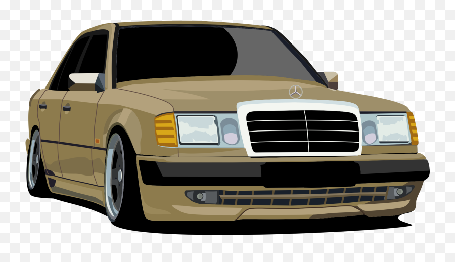 Download Mercedes W124 On Air - Mercedesbenz W124 Png Image Emoji,On Air Png