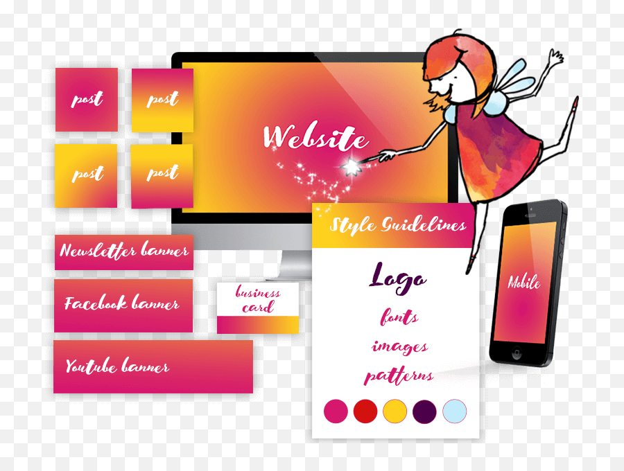 The Whole Caboodle Branding And Website Design Package - The Emoji,Facebook Business Card Logo