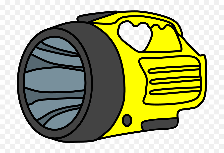 Flashlight Utility Yellow - Camping Clipart Full Size Camping Flashlight Clipart Emoji,Flashlight Clipart