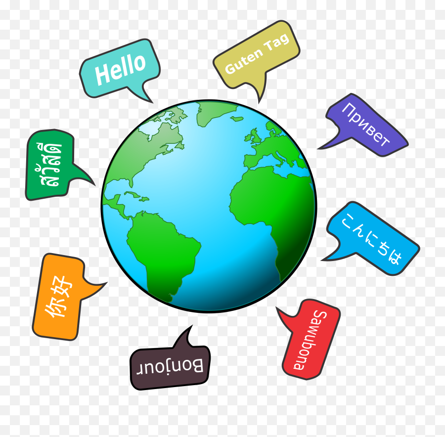 Languages - Earth Clipart Transparent Cartoon Jingfm Sharing Emoji,Earth Clipart