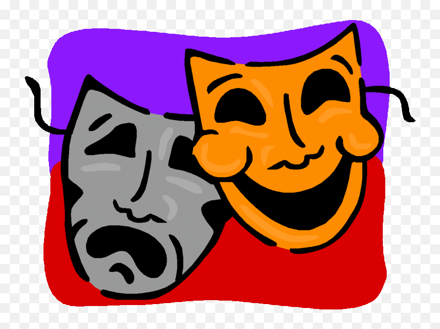 Theater Masks As A Picture For Clipart - Clip Art Play Drama Emoji,Theater Clipart
