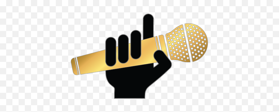 Hold The Mic Games Emoji,Microphone Logo