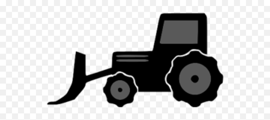 Black Clipart Bulldozer - Clip Art Png Download Full Tractor Emoji,Black Clipart