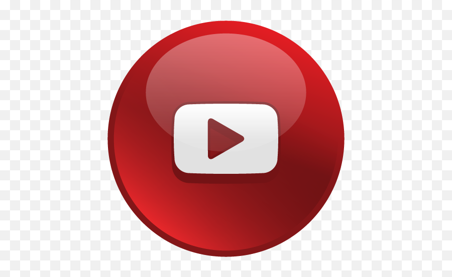 Glossy Social Youtube Icon Png - Youtube Logo Png Circular Emoji,Youtube Icon Png
