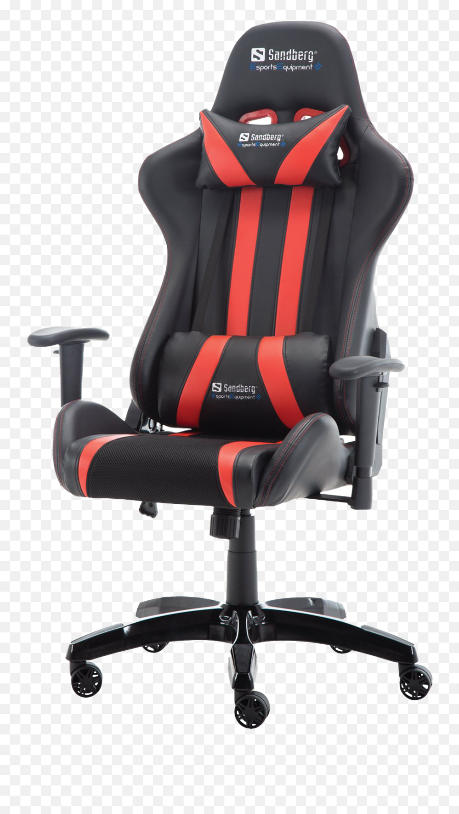 Red Gaming Chair Transparent Image - Sandberg Commander Gaming Chair Emoji,Chair Transparent Background