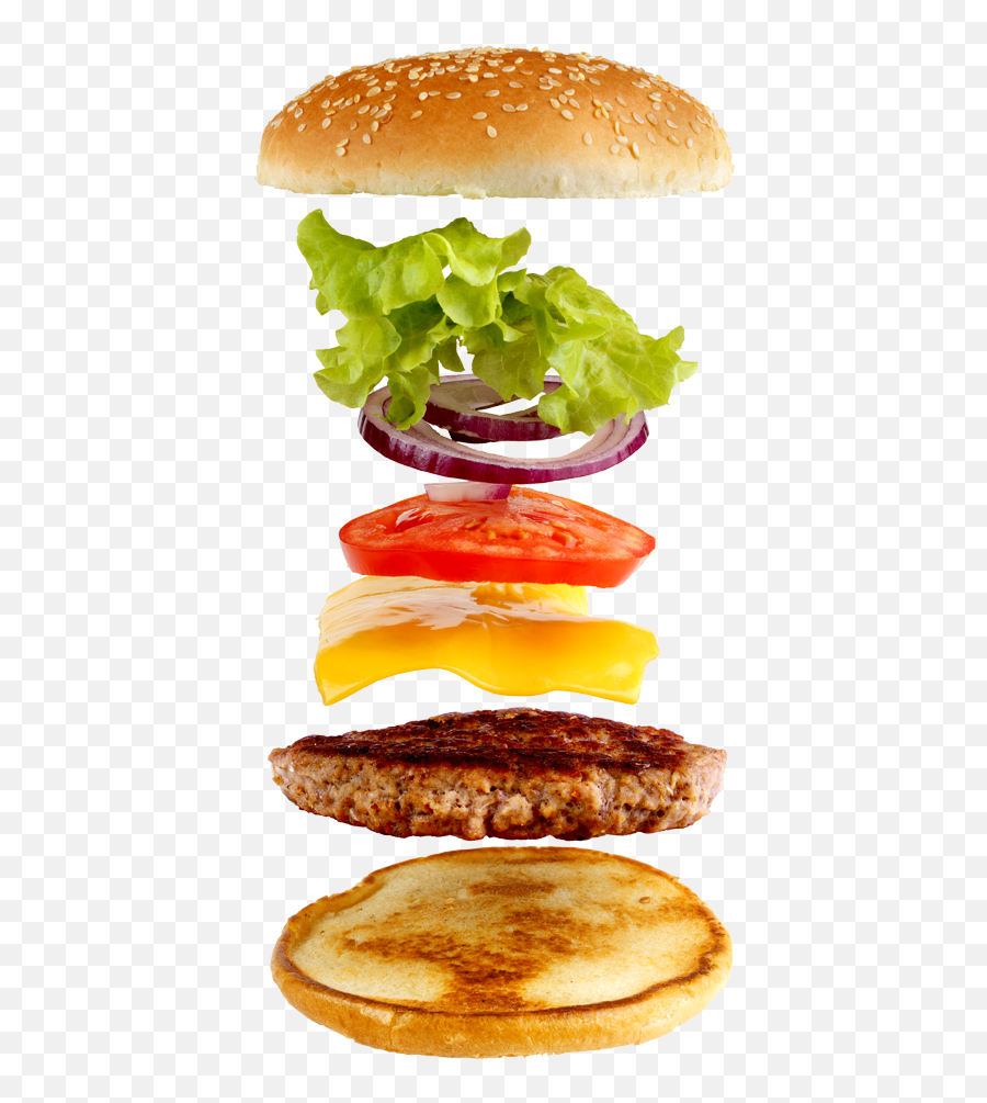 King Hamburger Food Fries Fizzy Fast Burger - High Hamburger Exploded View Emoji,Burger Logo
