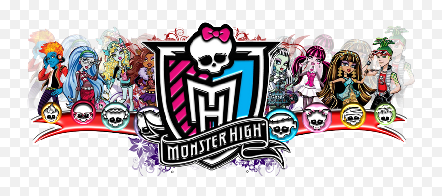 Png Image - Monster High Girly Logo Emoji,Monster High Logo
