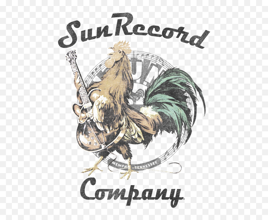 Sun - Sun Records Logo Emoji,Rooster Logo