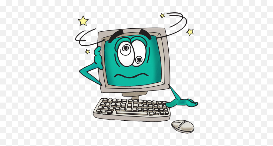 Download Technical Problems - Cartoon Computer Png Image Cartoon Computer Png Emoji,Computer Png