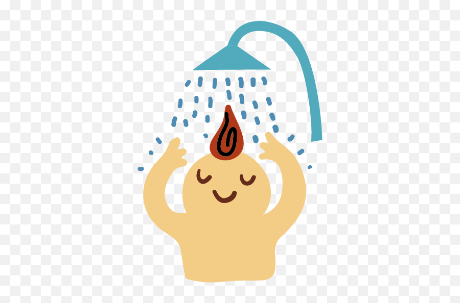 Showering Clipart Bathing - Shower Cartoon Transparent Png Emoji,Showering Clipart