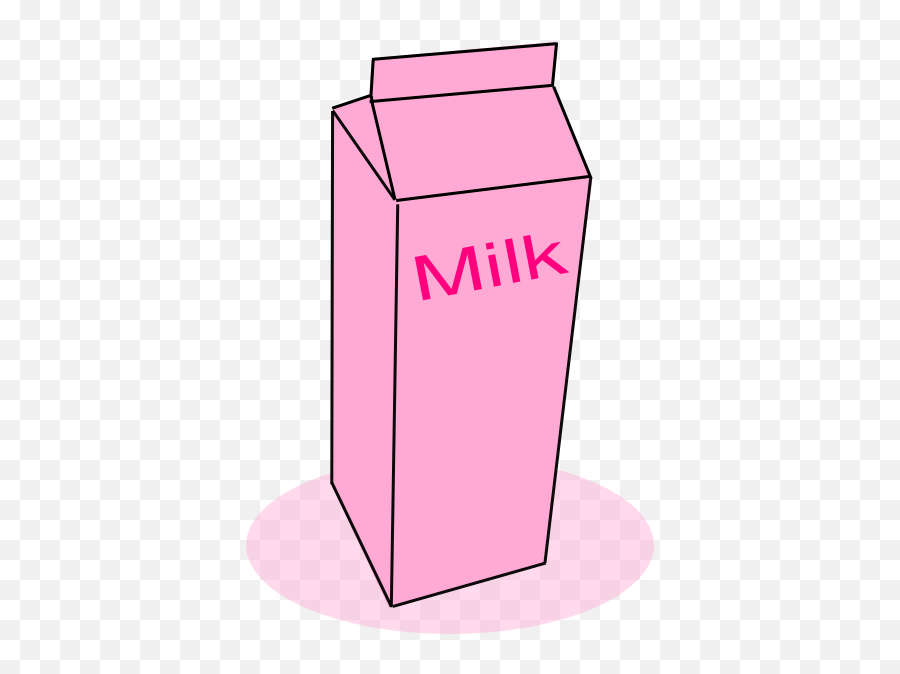 Pink Milk Clip Art At Clker - Pink Milk Cartoon Png Emoji,Milk Clipart