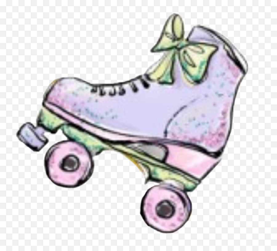 Watercolor Skate Skates Skating Skater Png - Roller Roller Skates Watercolor Clipart Emoji,Roller Skate Png