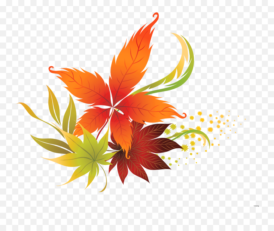 Transparent Background Fall Leaves Clip - Clip Art Fall Emoji,Leaves Transparent Background