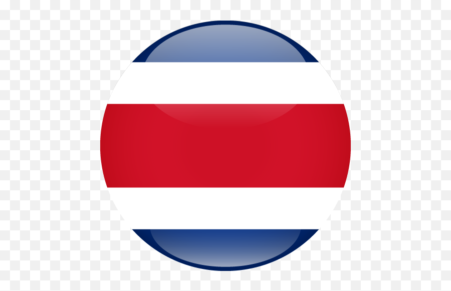 Flag Of Costa Rica - Costa Rica Flag Circle Png Emoji,Costa Rica Png
