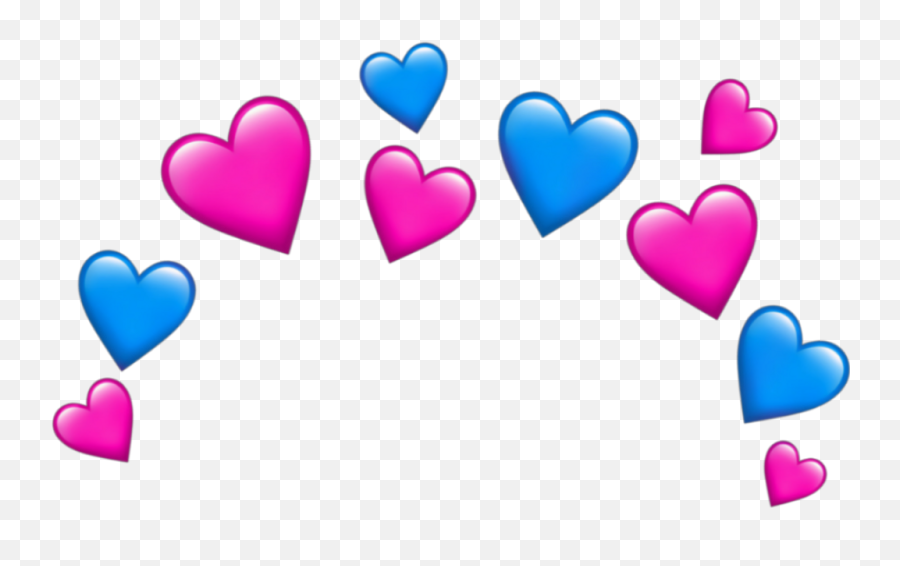 Hashtag Sticker - Heart Emoji Crown Clipart Full Size Heart Transparent Heart Background Emoji,Heart Emojis Png