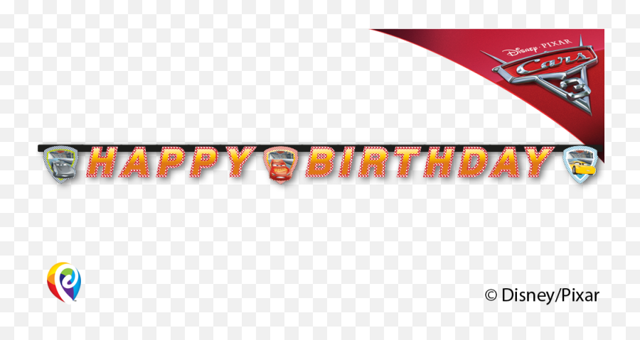 Download Disney Cars Birthday Letter - Cars 3 Happy Birthday Language Emoji,Birthday Banner Png