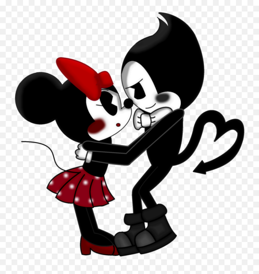 Heh Clipart Minnie Mouse - Mickey Mouse X Minnie Bendy And Mickey Mouse Emoji,Minnie Mouse Png