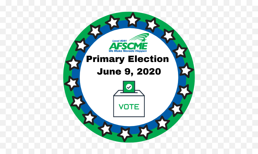 2020 Primary Election Emoji,Afscme Logo