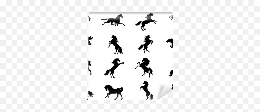 Silhouettes Of Animals Vector Horses Clipart 16 Wall Mural U2022 Pixers - We Live To Change Equitation Emoji,Horses Clipart