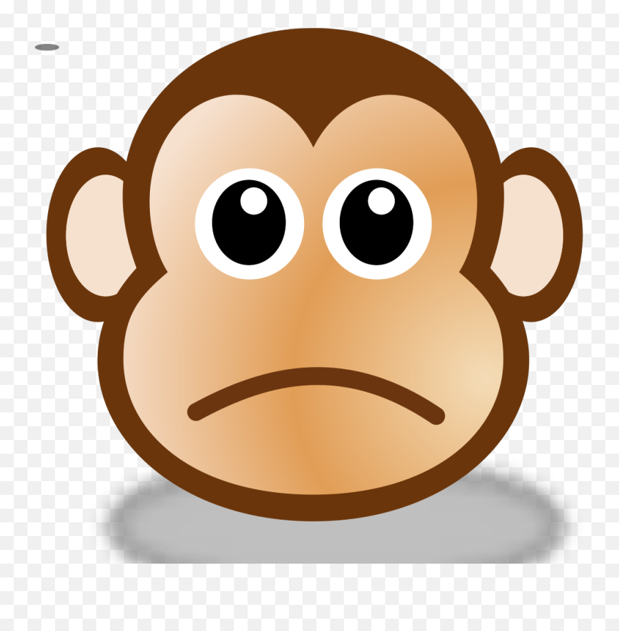 Sad Monkey Face 3 Png Icons - Easy Cartoon Monkey Face Easy Monkey Face Emoji,Face Clipart