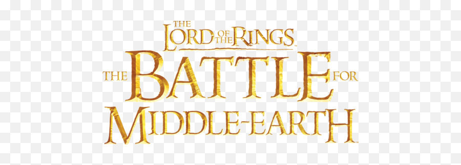 Logo For The Lord Of The Rings The Battle For Middle - Earth Language Emoji,Earth Logo