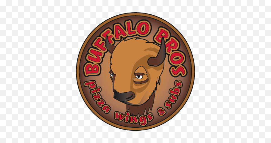 Buffalo Bros - Pizza Hot Wings Submarines U0026 Beef On Weck Buffalo Bros Logo Emoji,Buffalo Wild Wings Logo