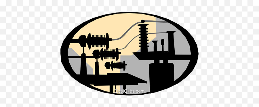 Power Lines Royalty Free Vector Clip Art Illustration Emoji,Power Lines Png