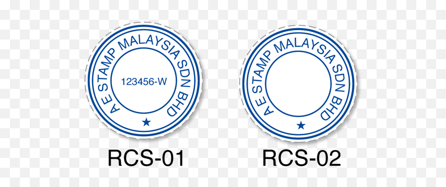 Round Company Stamp - Preinked Ae Stamp Emoji,Custom Logo Stamps