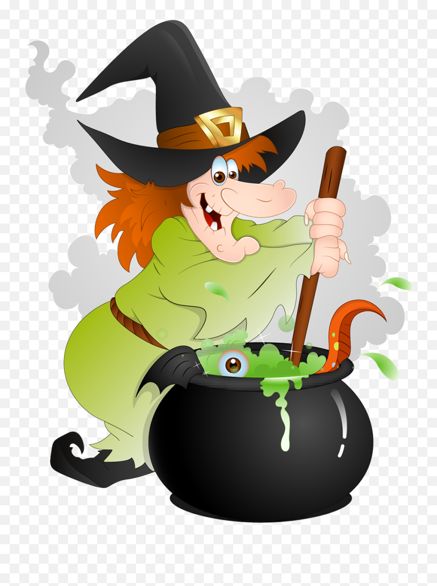 Free Witchs Cauldron Cliparts - Halloween Witch Clipart Emoji,Cauldron Clipart