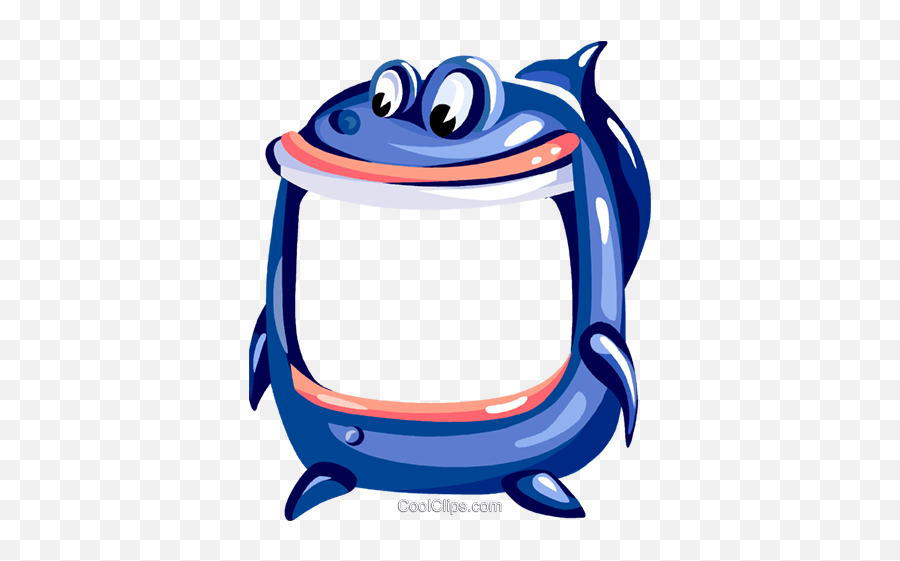 Cool Clipart Picture Frame - Cartoon Shark Full Size Png Shark Frame Png Emoji,Cool Clipart