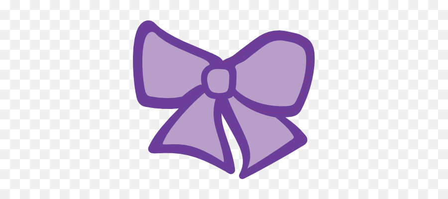 Hair Bow Purple Clip Art At Clkercom - Vector Clip Art Purple Bow Clipart Emoji,Hair Bow Clipart