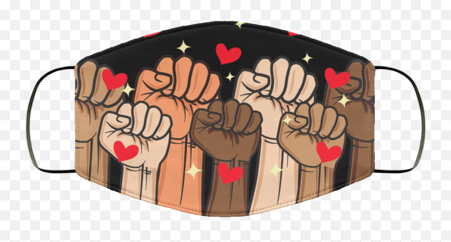 Black Lives Matter Face Mask - Custom Black Lives Matter Mask Emoji,Blm Fist Logo