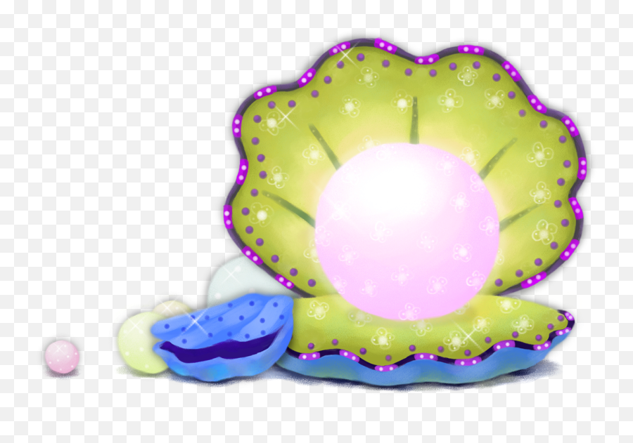 Pearls Clipart Purple Pearls Purple - Pearl Shell Cartoon Png Emoji,Ender Pearl Png