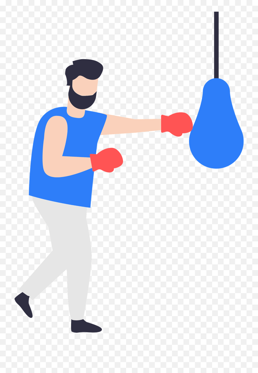 Boxer Clipart - Illustration Emoji,Boxing Clipart