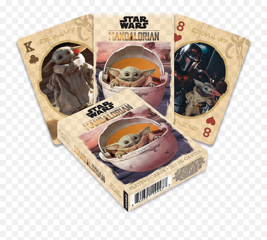 Baby Yoda Playing Cards The Child - Star Wars The Mandalorian By Aquarius Grogu Emoji,Baby Yoda Png