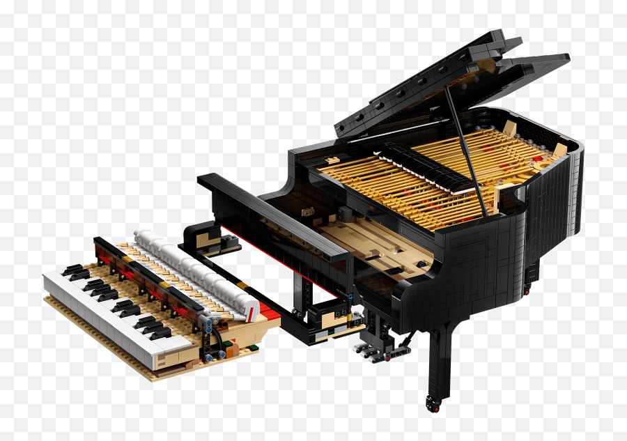 Lego Ideas 21323 Grand Piano - Lego Grand Piano Inside Emoji,Piano Keyboard Png