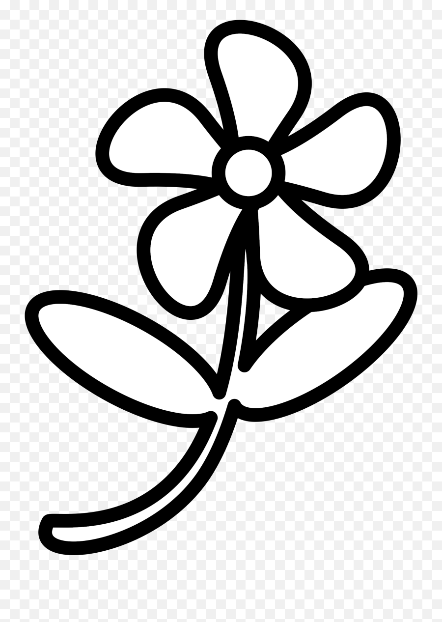 Flower 2 Svg Royalty Free Stock - Flower Clipart Outline Png Emoji,Royalty Free Clipart